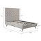 Manhattan Comfort Crosby Full- Size Bed in Greige BD009-FL-GE - alternate 3